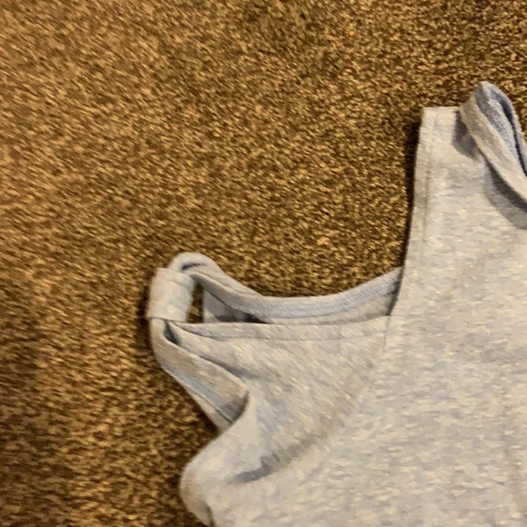 toddlers XL off the shoulders purple tank top - Picture 3 of 4